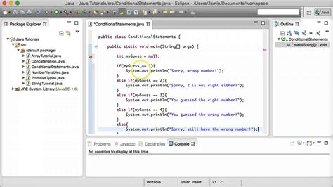 Java Tutorial 7 - Conditional Statements (if/else if/else statements ...