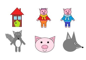 The three little pigs silhouette matching by Sara Szanto-Hanusz | TPT