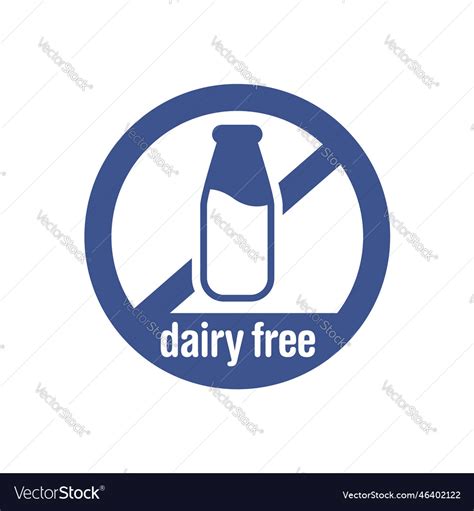 Dairy free milk bottle logo symbol icon Royalty Free Vector