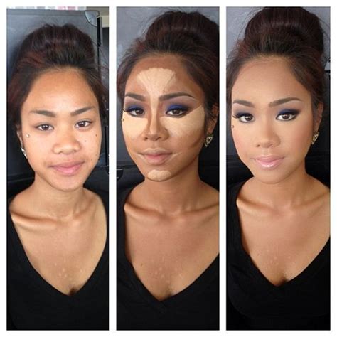 How To Contour Your Face Before And After