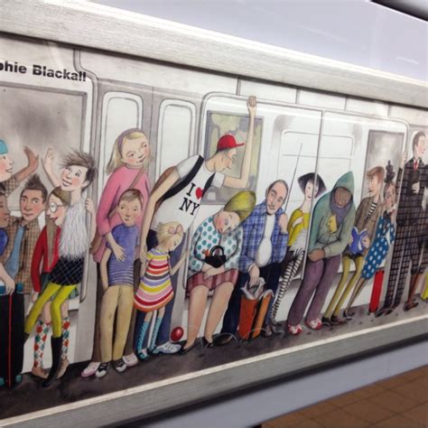 NYC subway art on the train. | Resimler