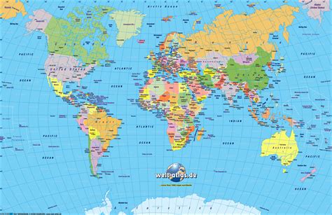 World Map To Print Ks2