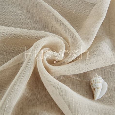 linen polyester sheer curtain fabric by the yard - huayeah fabric