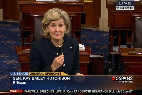 Video: Sen. Kay Bailey Hutchison Praises Colleagues | The Texas Tribune