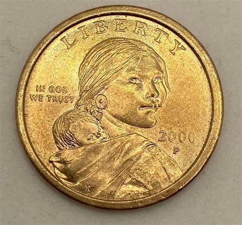 2000P Sacagawea Golden Dollar Coin | Etsy