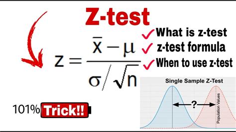 What is z test in Statistics | How to solve z test problems ...