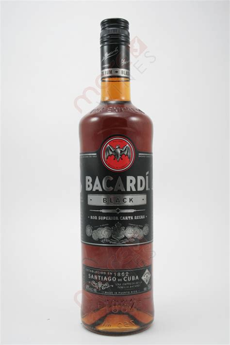 Bacardi Black Rum 750ml - MoreWines