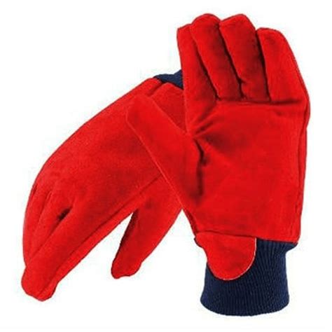 Red Freezer Gloves - Durable & Insulated for Cold Work