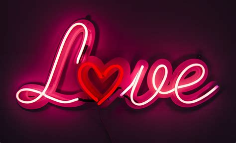 Neon Red Love - Kemp London - Bespoke neon signs and prop hire ...