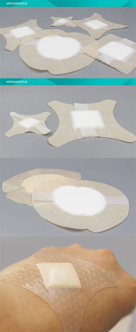 Advanced Wound Care Dressing Silicone Adhesive Hydrophilic Dressing ...