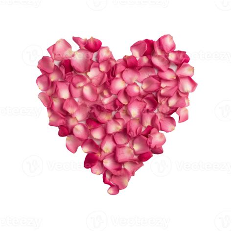 Heart from rose petals. 22149330 PNG