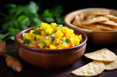 Premium AI Image | Mango Salsa Mexican Recipe