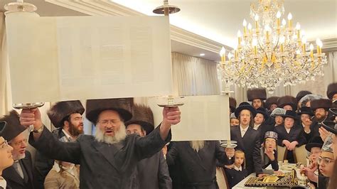 Double Simcha Celebration: Hachnusas Sefer Torah at Belz Shul, Lakewood