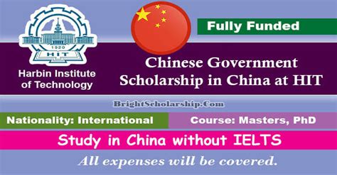 Harbin Institute of Technology CSC Scholarship 2022 in China Fully Funded