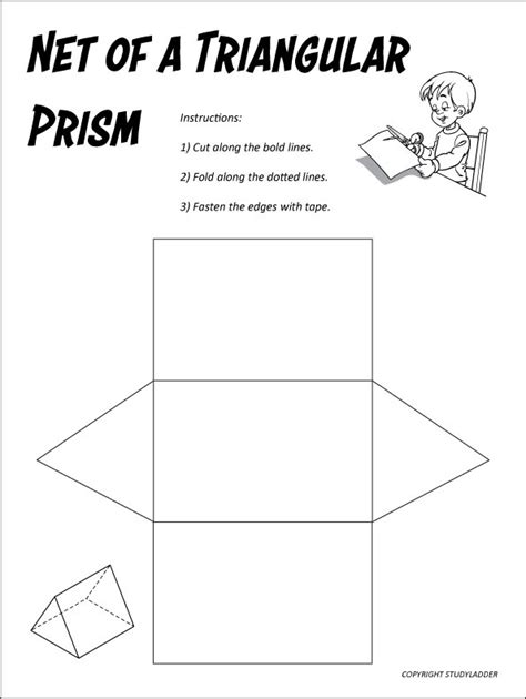 Net of a triangular prism - Studyladder Interactive Learning Games