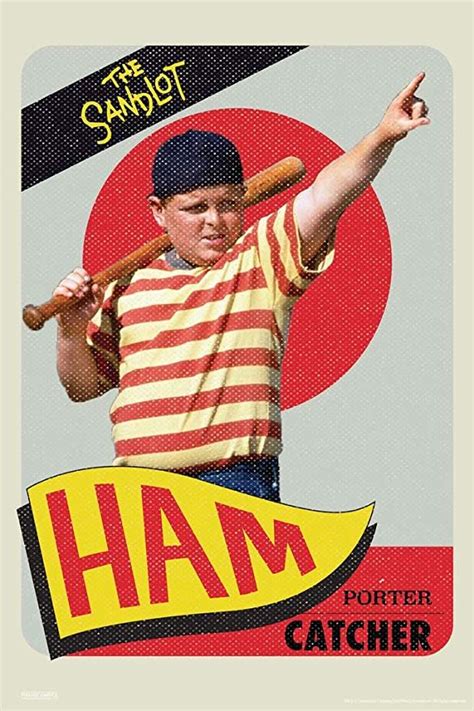 Pyramid America The Sandlot Movie Ham Porter Baseball Card Retro ...