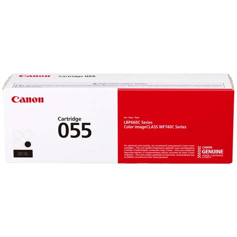 055 Black Toner Cartridge - Canon Genuine OEM (Black)