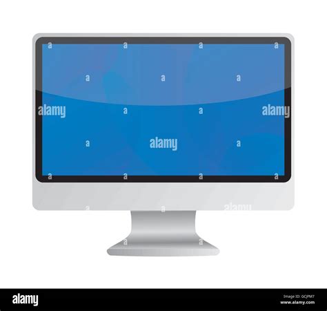 Modern computer display. Vector illustration Eps 10 Stock Vector Image & Art - Alamy
