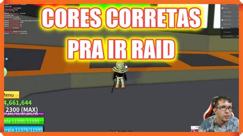 Cores corretas para poder ir RAID no BLOX FRUITS - Roblox - YouTube