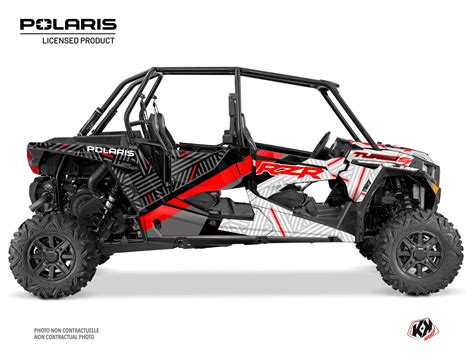 Polaris RZR Turbo S 4 doors UTV Epik Graphic Kit White | Kutvek