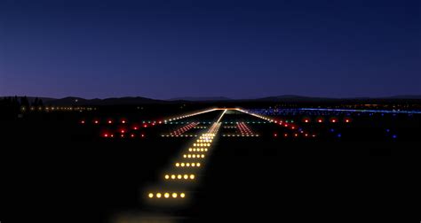 Airport Lights At Night