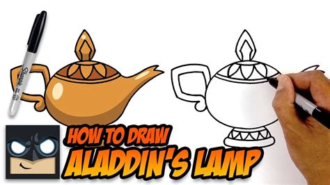 How to Draw Aladdin Lamp (Step-by-Step Tutorial for Beginners) - YouTube