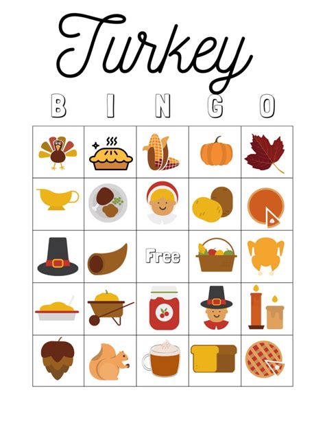 Free Printable Thanksgiving Bingo Cards - Printable Form, Templates and ...