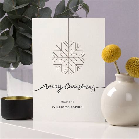 Personalised Bauble Design Letterpress Christmas Cards By over the c. | Letterpress christmas ...