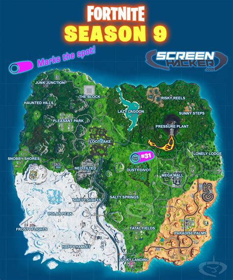 Fortnite Season 9 – Fortbyte 31 Location