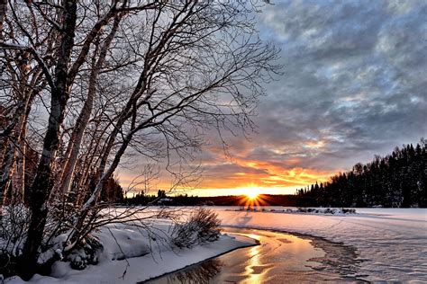 Winter Landscape Sunset Twilight - Free photo on Pixabay