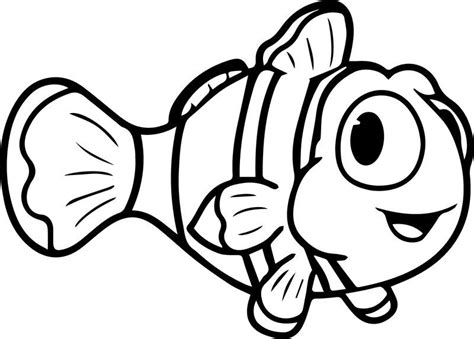 Cartoon Fish Cute Coloring Page Sheet | Fish coloring page, Cartoon coloring pages, Dinosaur ...