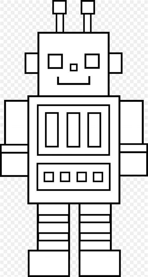 Robotics Coloring Book Black And White Clip Art, PNG, 4857x9069px ...