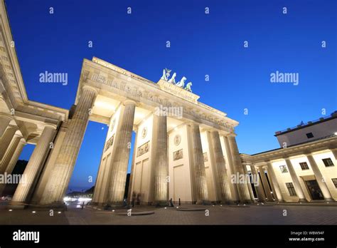 Brandenburger gate historical architecture Berlin Germany Stock Photo ...