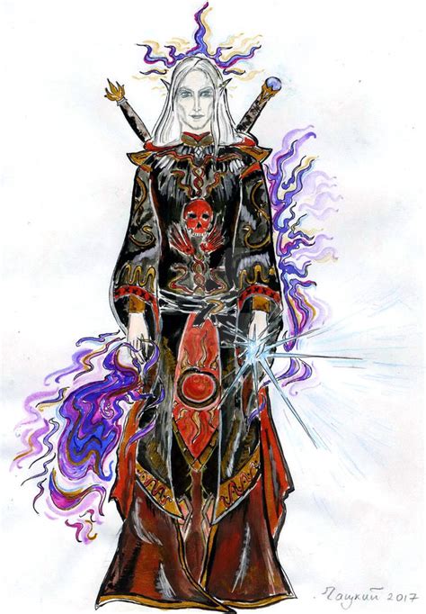 The altmer Necromancer, son of Mannimarco by Temptatio on DeviantArt