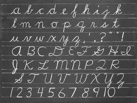 The Cursive Alphabet Photograph by Chevy Fleet
