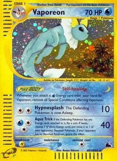 Vaporeon Pokémon Card Value & Price | PokemonCardValue