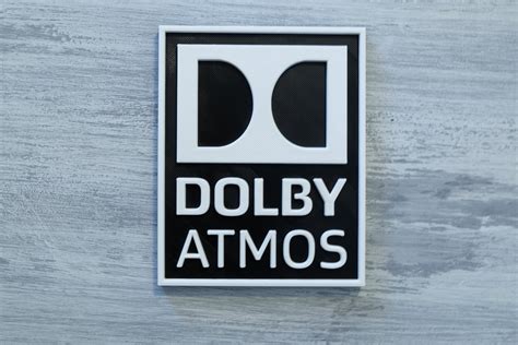 3D Printed Dolby Atmos Logo Sign 3D Print Home Cinema | Etsy