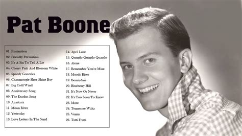 Pat Boone Collection The Best Songs - Greatest Hits Songs of Pat Boone ...