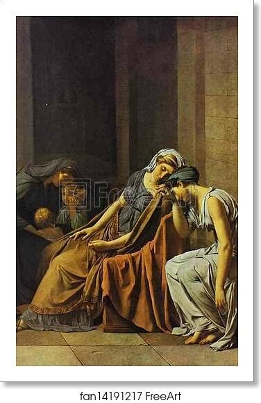 Free art print of The Oath of Horatii. Detail by Jacques-Louis David. 1784. Oil on canvas. 330 x ...