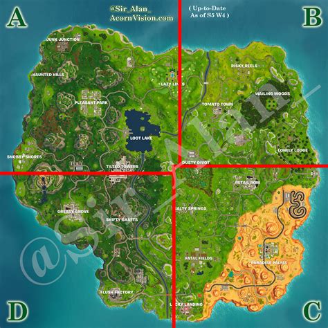 AcornVision Official Blog: Fortnite Battle Royale Map Drop Locations ...