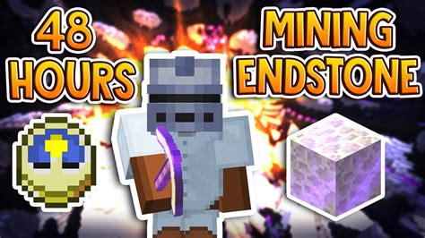 HYPIXEL SKYBLOCK | mining end stone for 48 HOURS! - YouTube