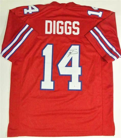 Stefon Diggs Autographed Signed Red Pro Style Jersey - Beckett W *Black *4