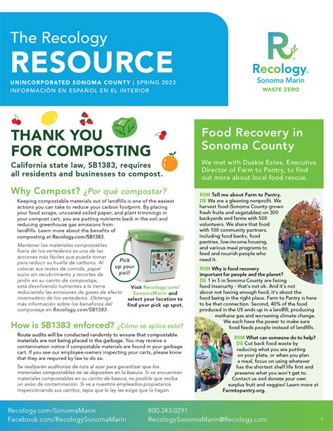 Newsletter - Recology Sonoma Marin