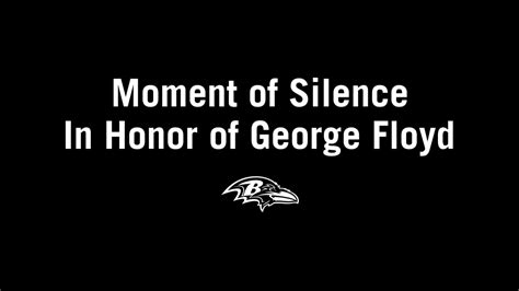 Ravens Participate in Moment of Silence for George Floyd