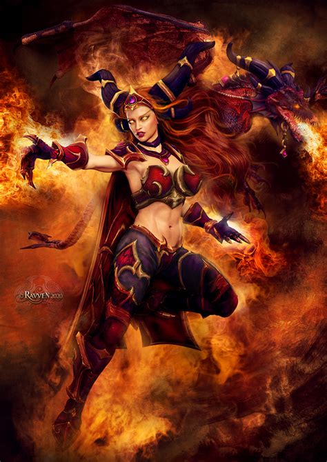 ArtStation - Alexstrasza Fan Art Pinup (SFW Version)