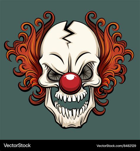 Evil clown Royalty Free Vector Image - VectorStock