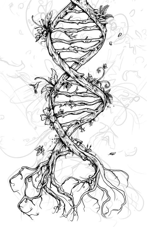 Illustration art life design nature biology WIP organic lineart ... | Nature art drawings ...