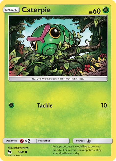 Caterpie Hidden Fates Pokemon Card | Pikawiz