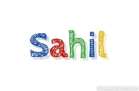 Sahil Logo | Free Name Design Tool from Flaming Text