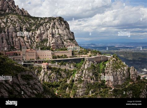 Montserrat monastery and mountain in Catalonia, Spain Stock Photo: 77417975 - Alamy